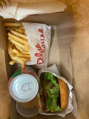 Burger fries