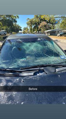 Before the new windshield is installed