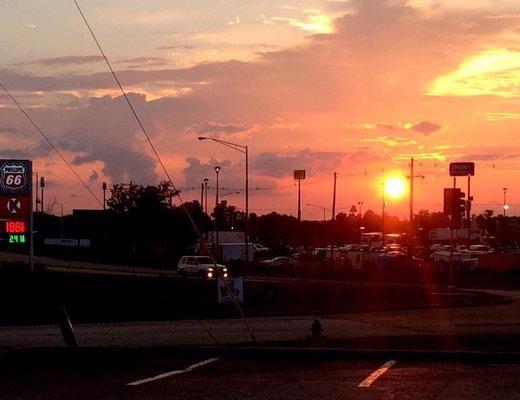 Sunset in Mt Vernon after a long day