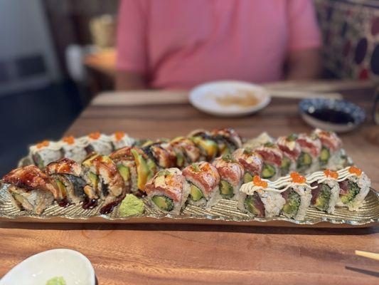 Delicious, fresh sushi rolls!