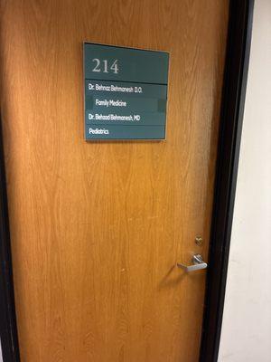 Locked door during business hours