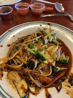 My choose your own item hibachi plate