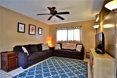 Family room of the Carson home.