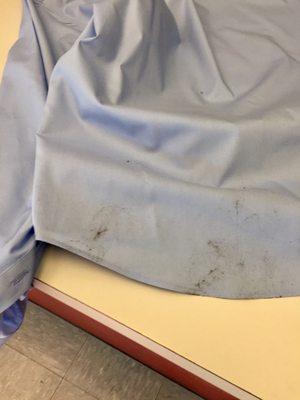 Stain on new shirt