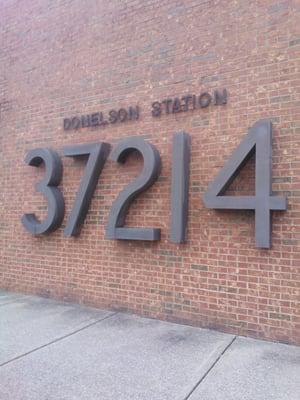 The only interesting aspect of this very boring building is the HUGE zip code out front.