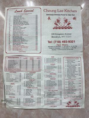 Menu -- September 2025