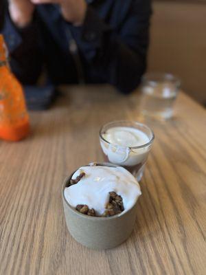 Apple Crisp with Whipped cream