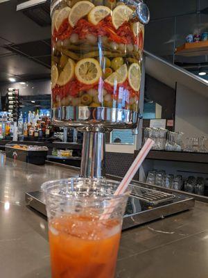 Infused vodka and bloody Mary.