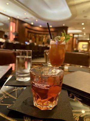 Sazerac and an excellent hurricane