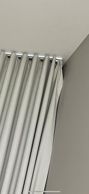 Curtains not cut long enough to correctly hang against the wall, so there is an incorrect pleat/fold at the end. They need to be redone