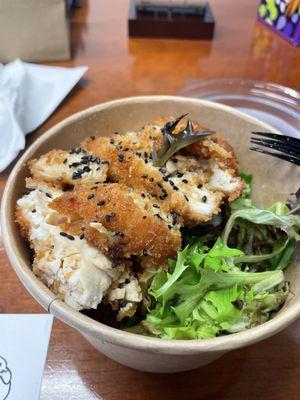 Crispy Orange Chicken Rice Bowl