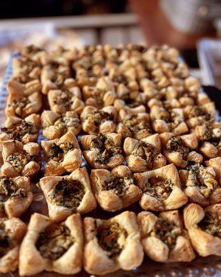 Spinach artichoke puff pastry