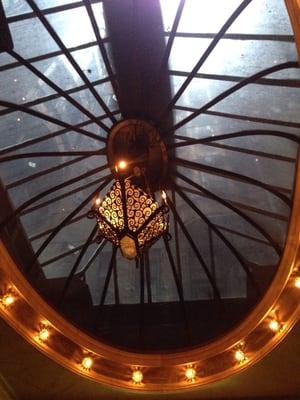 Art Decor Glass ceiling in the bar