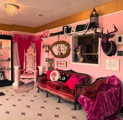 Welcome to the front lobby of Black Cat Tattoo - Roberts, Wisconsin