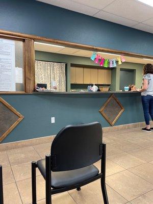 There lobby is huge.