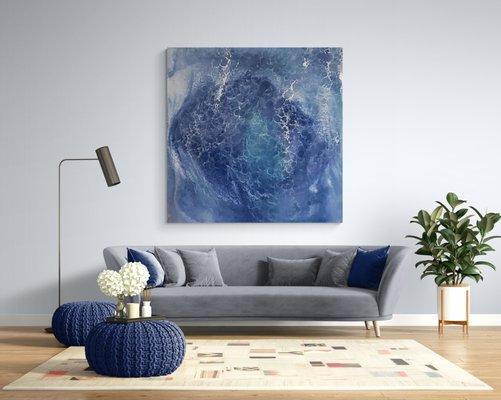 World View - 60"x60" by Rick Lowe Art