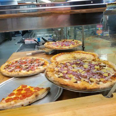 Pizza selection around 10am on a Wednesday. Looked really good!