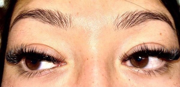 Eye lash extensions.