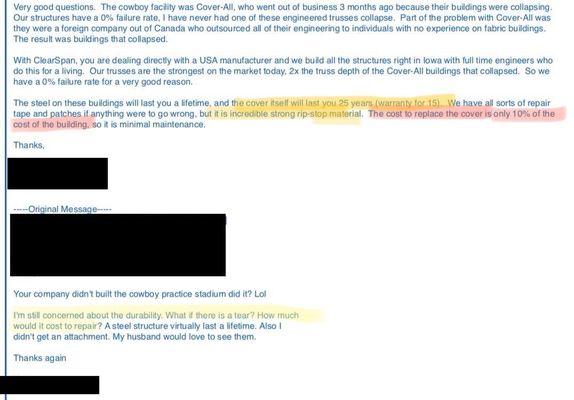 The lies they told me to sell me the building.