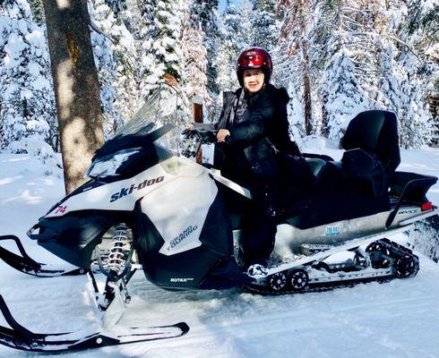 its ME ... MARY :) . I love SNOWMOBILES a lot too !!!!