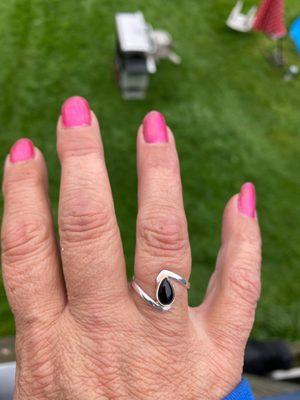 My Black onyx silver ring