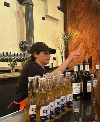 Getting Ready for Break Time at the Beer and Wine Bar