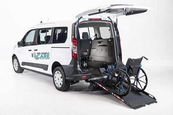 We offer wheelchair transportation services! Our ramp accommodates wheelchairs up to 30 inches wide.