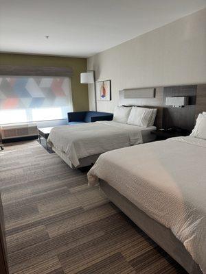 Inside the two queens bed suite