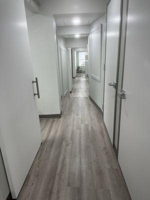 Hall to exam rooms