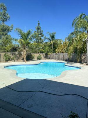 Fiberglass pool resurfacing