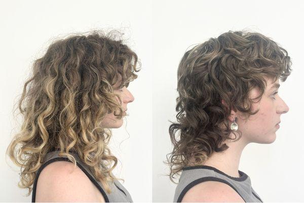 Curly Mixie Haircut by Jessica