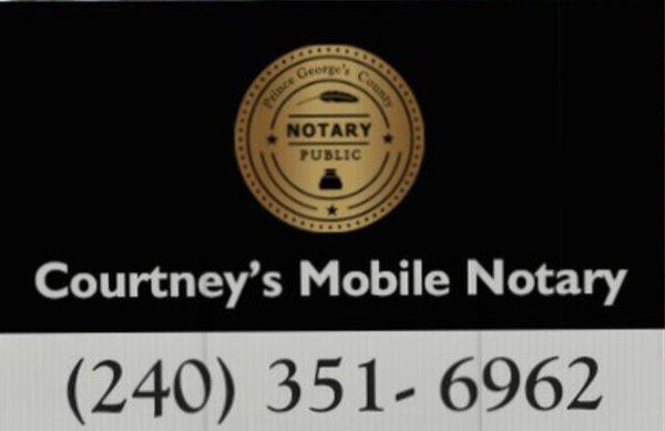 Courtney's Mobile Notary Public Service