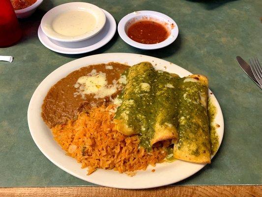 Enchiladas Verdes.
