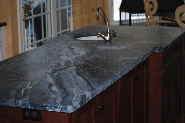 Soap stone island top