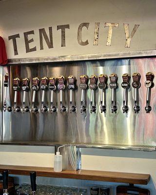 Taps pouring vitamin B.