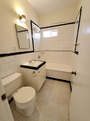 bathroom is older but still cool