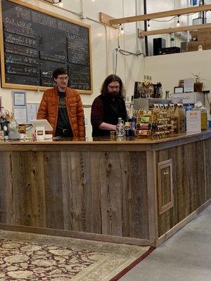 Bar area with the best owners