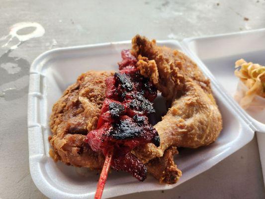 Fried Chicken & Charsui Chicken Skewer from Lee's