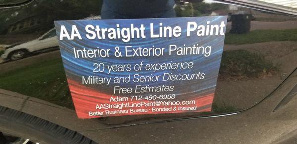 AA Straight Line Paint