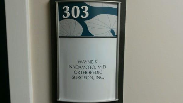 Nadamoto Wayne K MD Orthopedic Surgeon