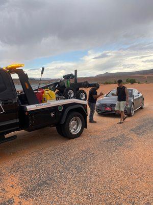 Jeremy taking our car out
