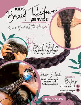 Brittany’s Braid Takedown Service