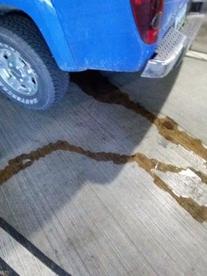 My car leaking antifreeze after I got it back from him