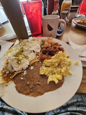 Chilequiles hit the spot.