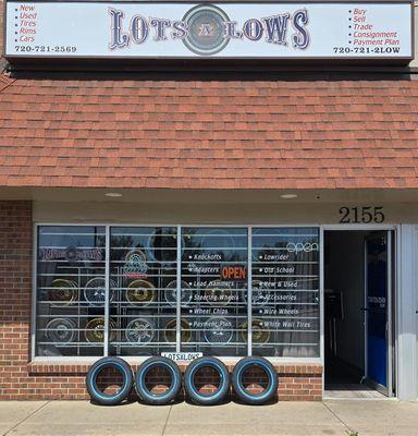 Come by our show for your lowrider wire wheels, white wall tires and lowrider accessories.