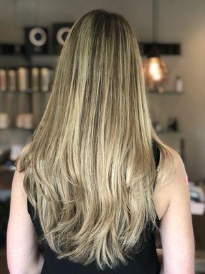 Blonde balayage by Katie