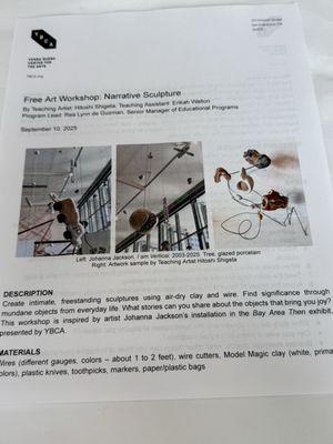 Instructions - Workshop inspired by Johanna Jackson 9/10/25