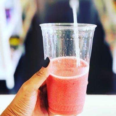 Strawberry fruit slushy