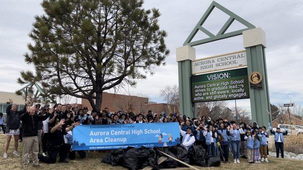 Church of God Students set a good example for other students to do good deeds at their school.