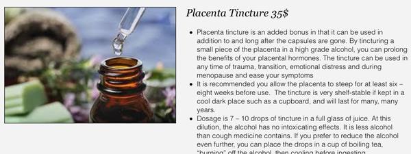 Placenta Encapsulation & Organic Herbal Remedies
